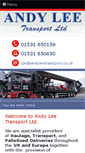 Mobile Screenshot of andyleetransport.co.uk